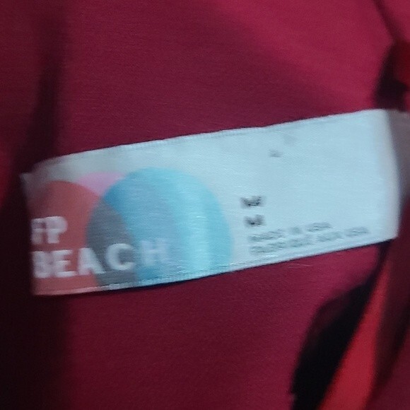 Free People Beach Wine Twist Back Skater Dress - Picture 4 of 5